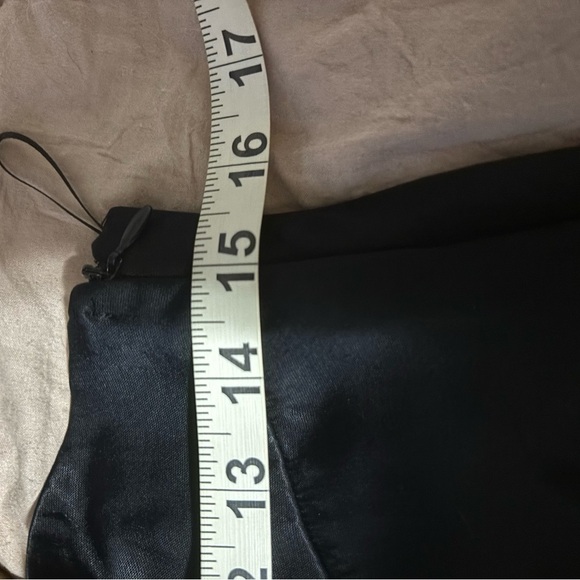 Zara Black Straight Leg Pants with High-Waisted Tie Design medium - Picture 10 of 11